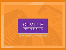 Tablet Screenshot of civilepropiedades.com.ar